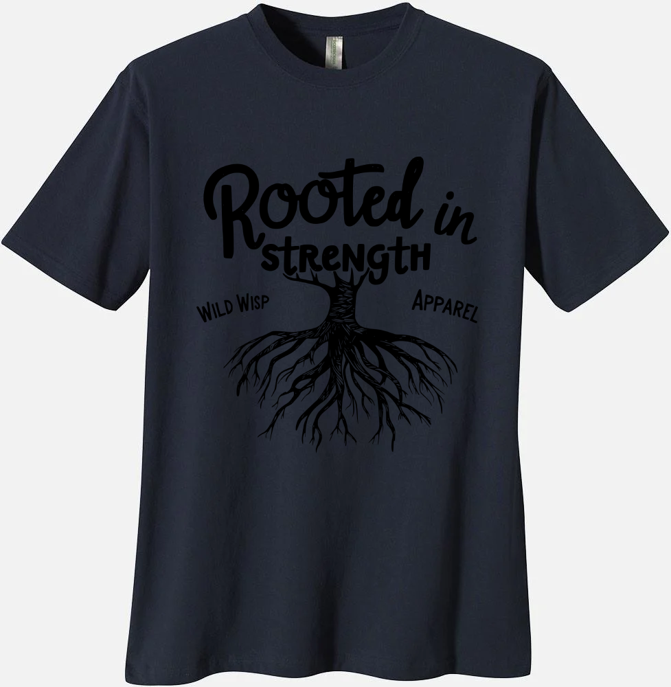 'Rooted in Strength' Organic Unisex Crewneck T-shirt T-Shirts