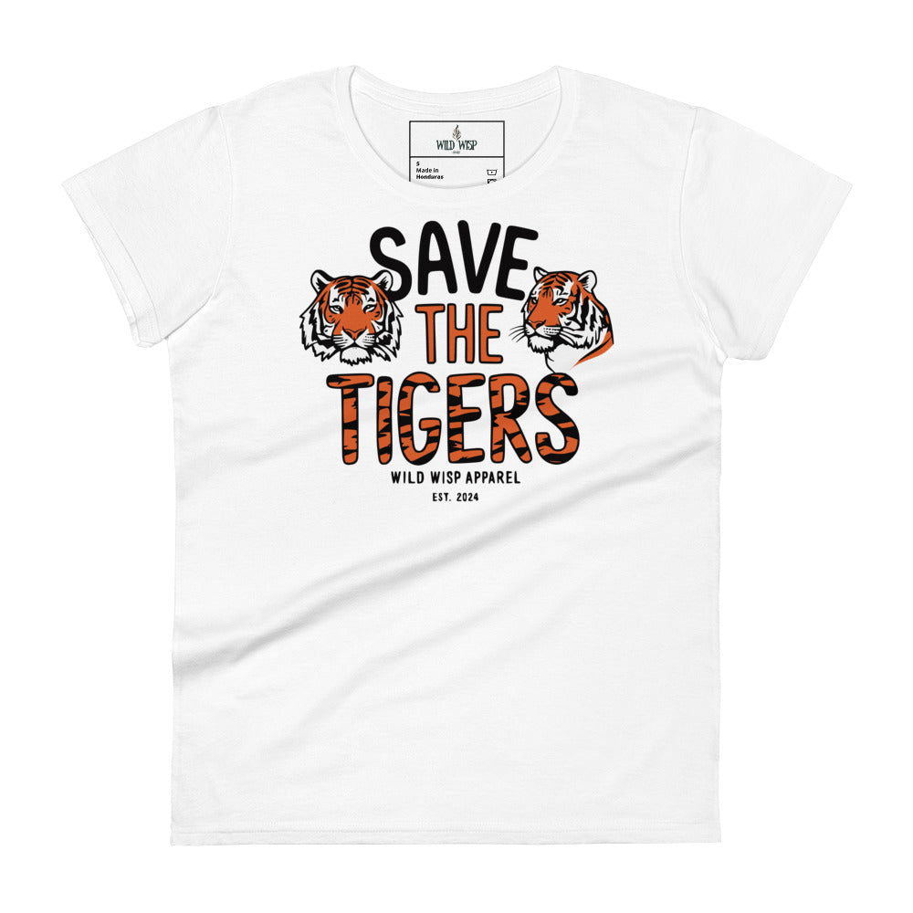 'Save the Tigers' Women's short sleeve t-shirt T-Shirts