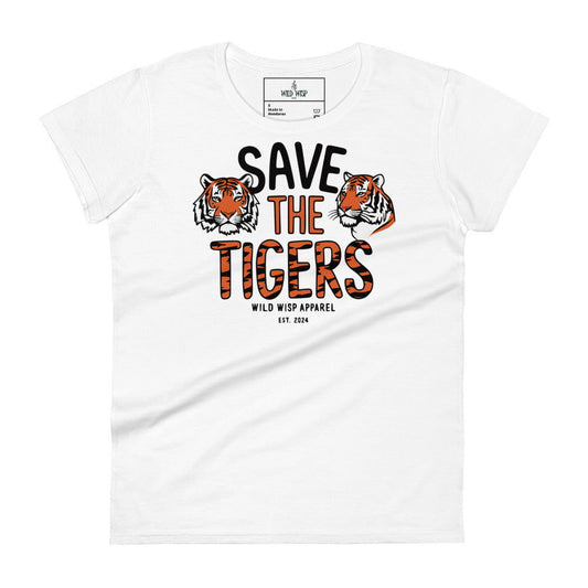 'Save the Tigers' Women's short sleeve t-shirt T-Shirts