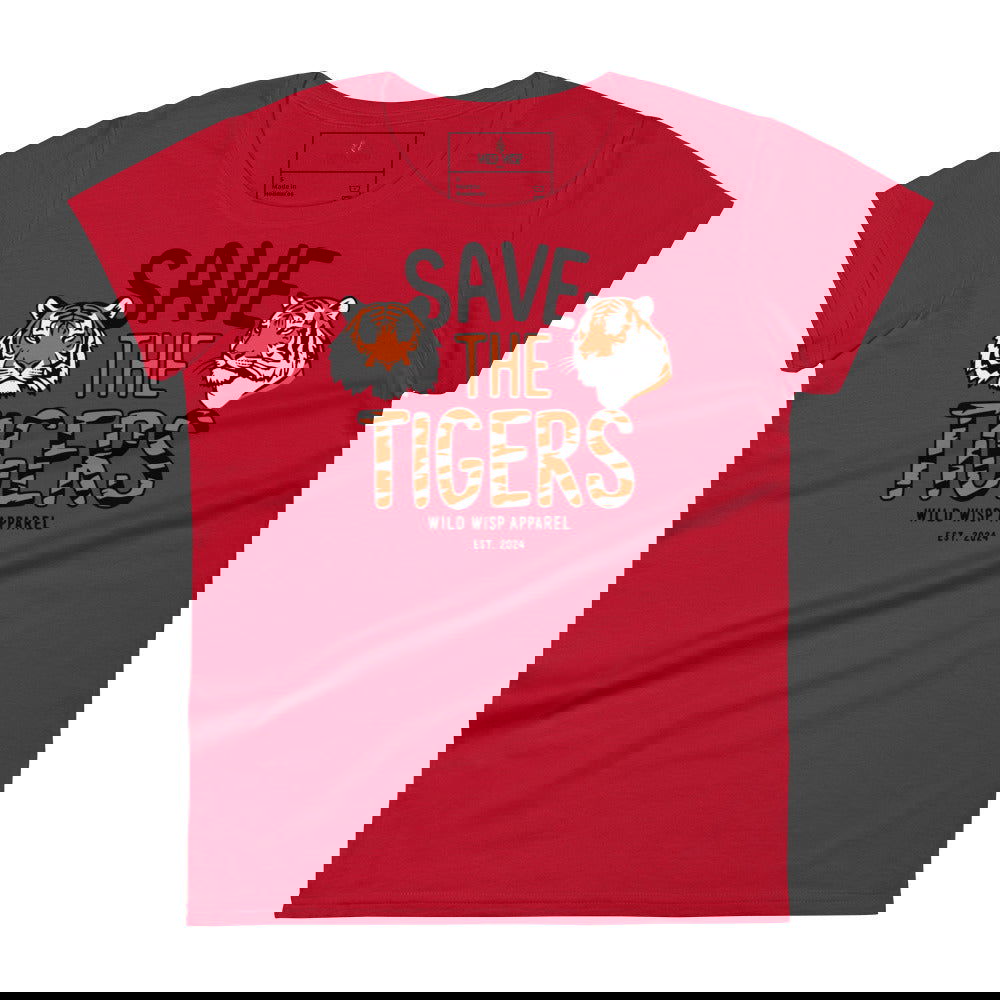 'Save the Tigers' Women's short sleeve t-shirt T-Shirts