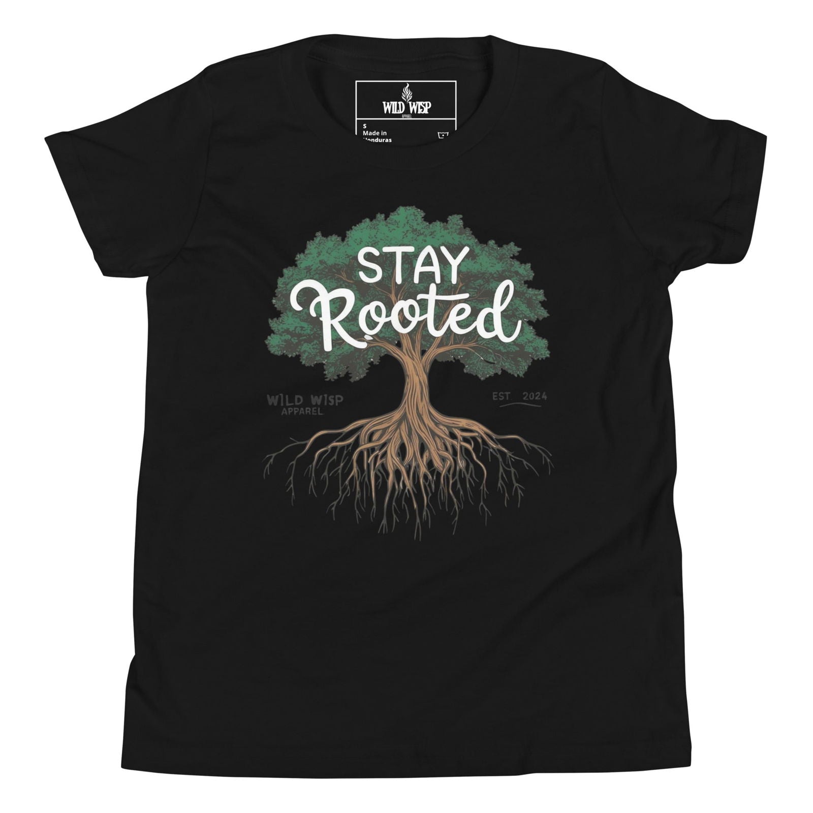 'Stay Rooted' Youth Short Sleeve T-Shirt T-Shirts