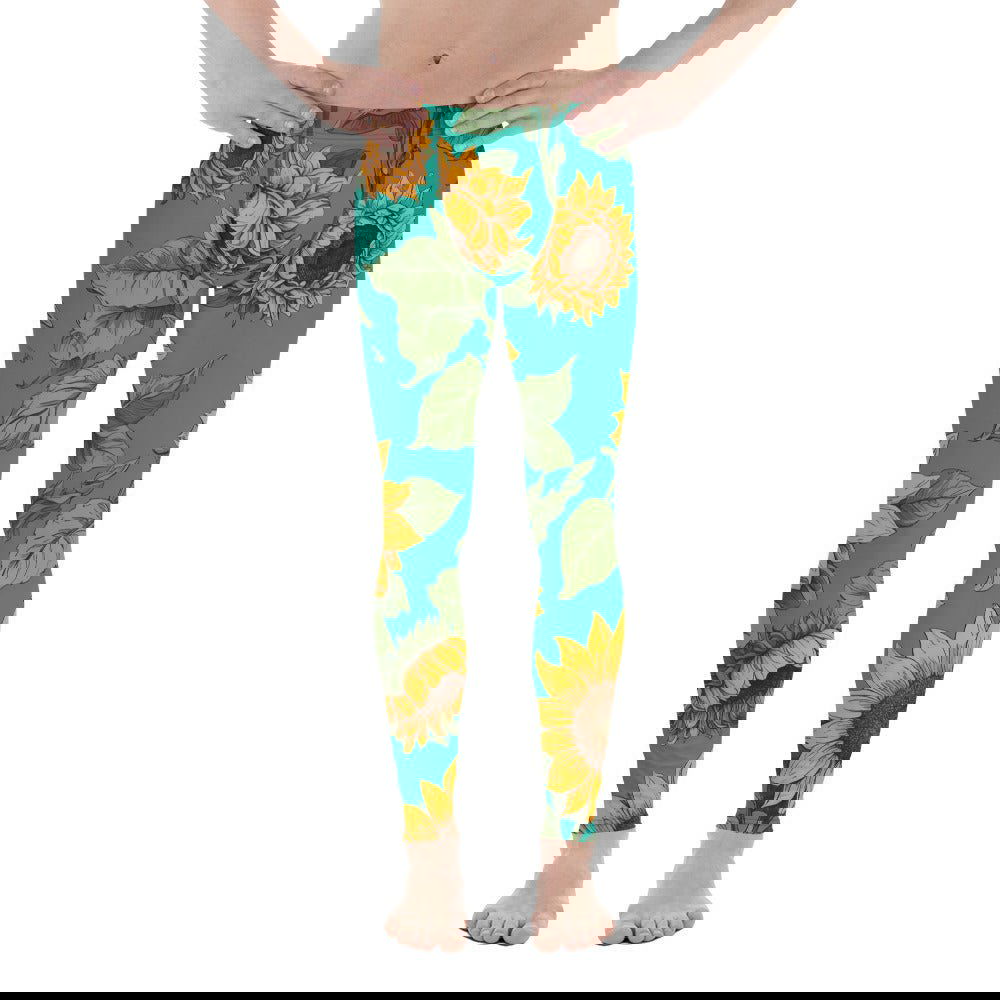 'Sunflower Delight' Men's Leggings Leggings