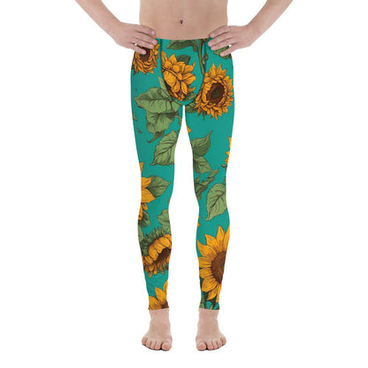 'Sunflower Delight' Men's Leggings Leggings