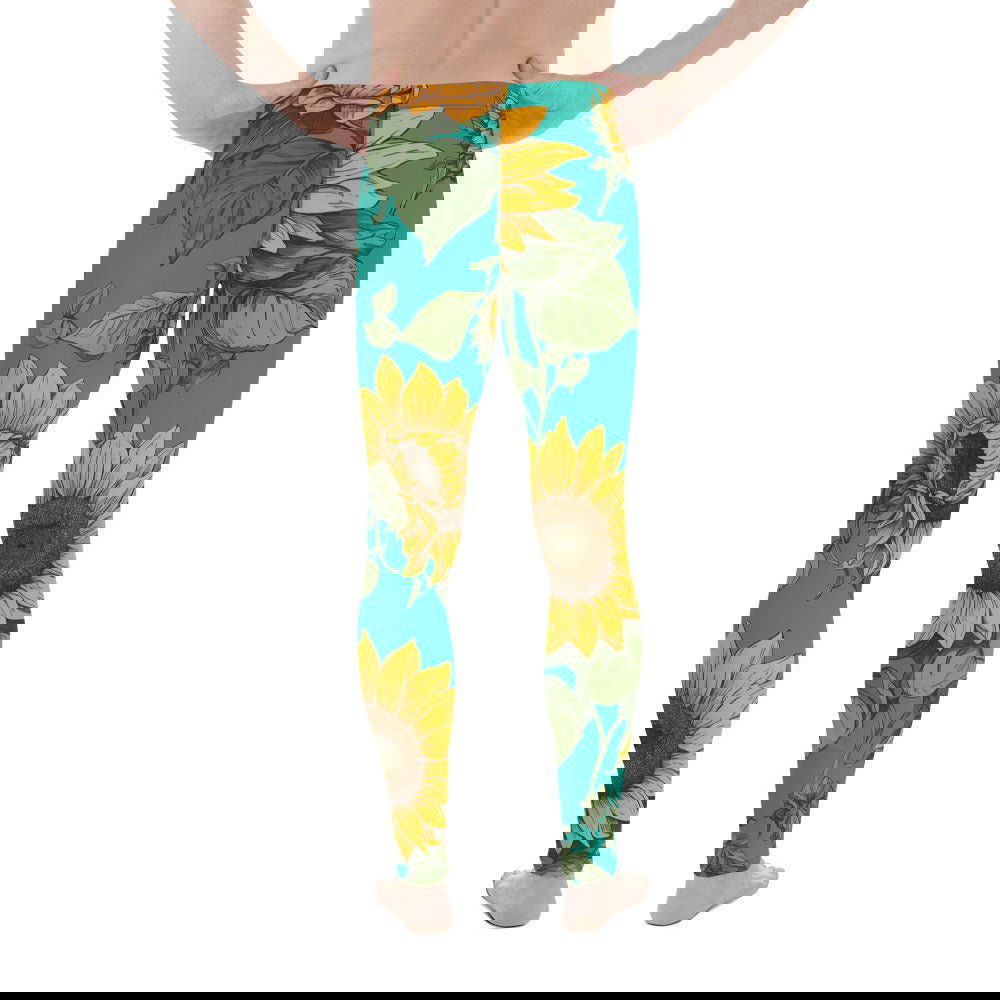 'Sunflower Delight' Men's Leggings Leggings