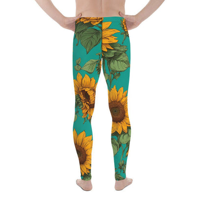 'Sunflower Delight' Men's Leggings Leggings