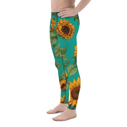'Sunflower Delight' Men's Leggings Leggings