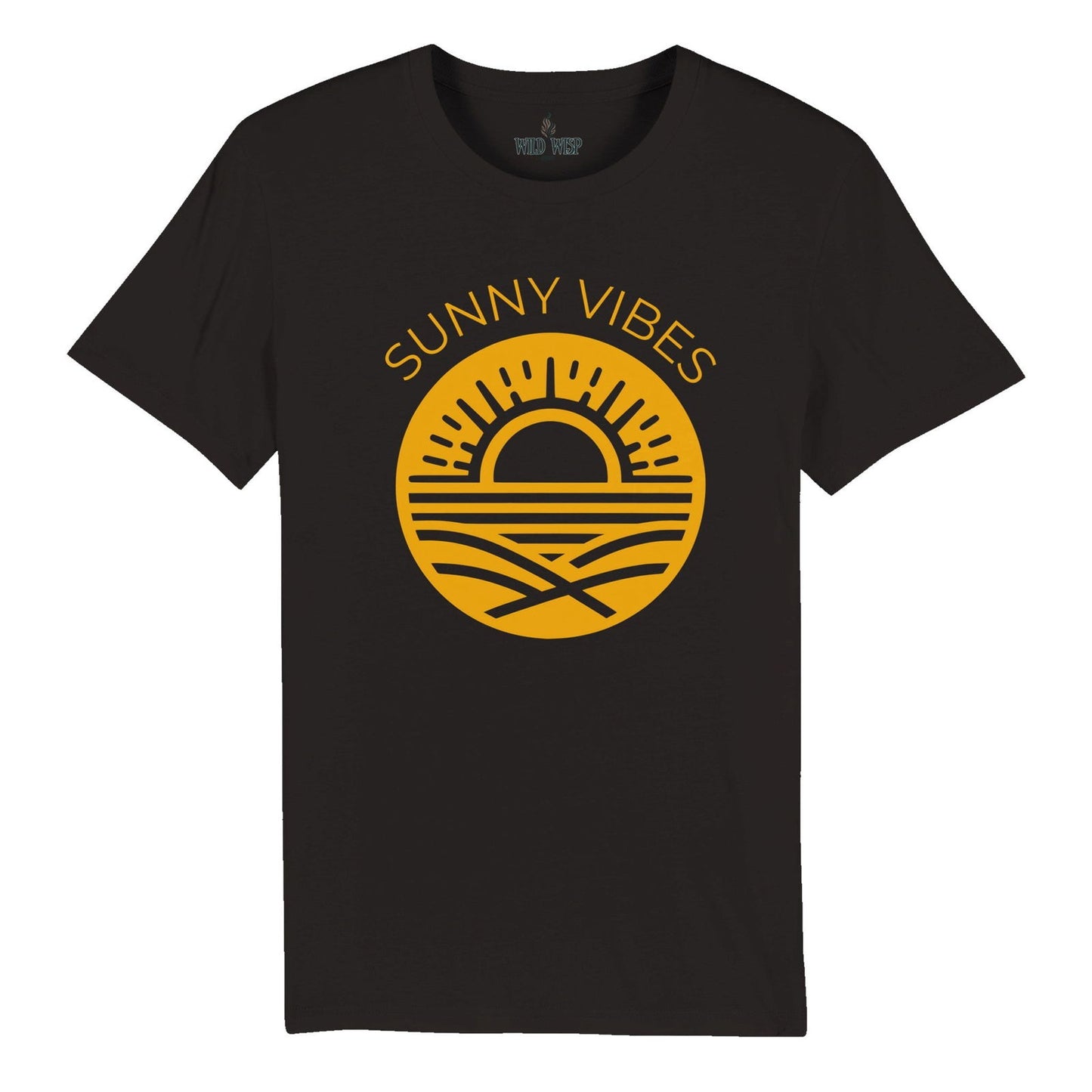 'Sunny Vibes' Organic Unisex Crewneck T-shirt T-Shirts