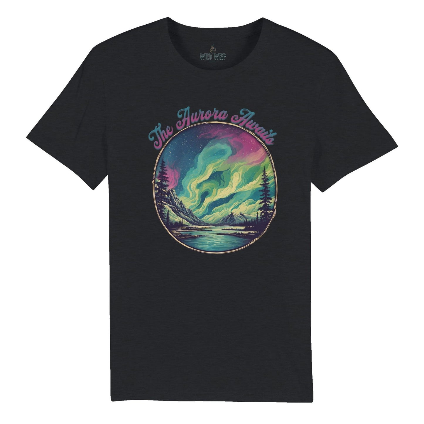 'The Aurora Awaits' Organic Unisex Crewneck T-shirt T-Shirts