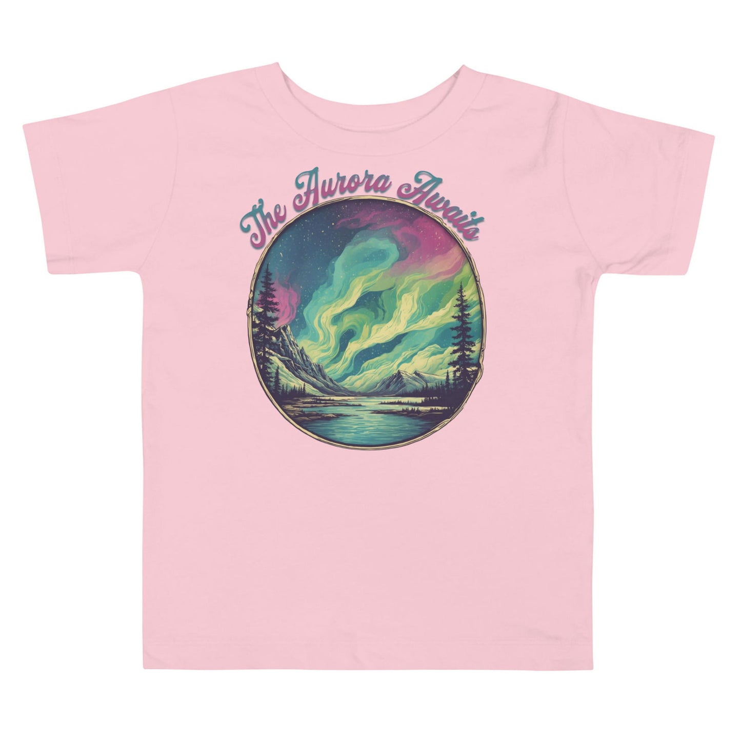 'The Aurora Awaits' Toddler Short Sleeve Tee T-Shirts