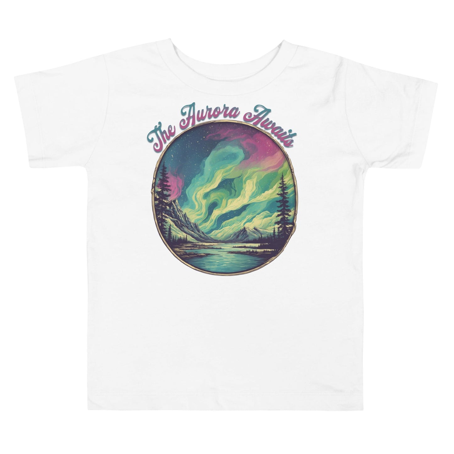 'The Aurora Awaits' Toddler Short Sleeve Tee T-Shirts