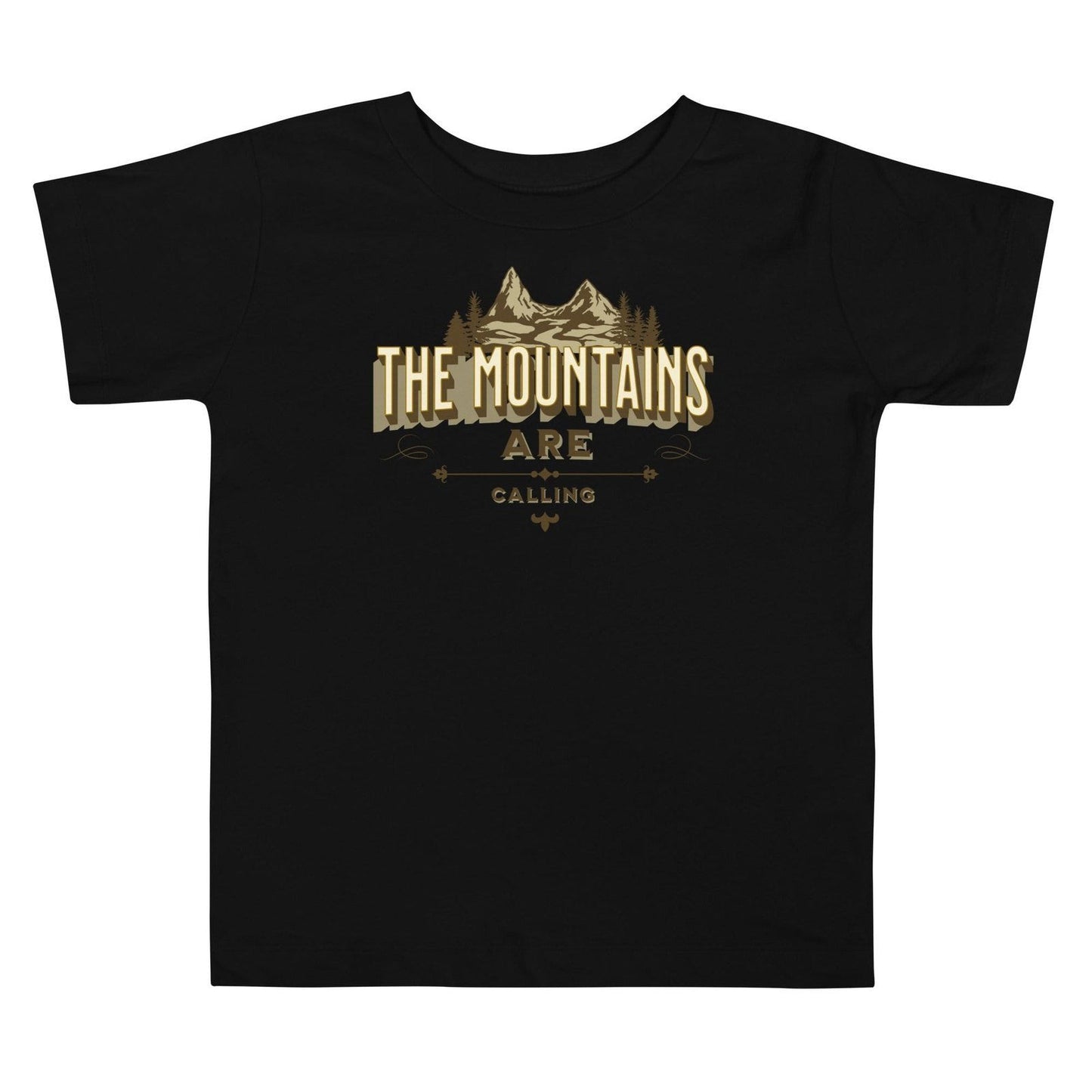 'The Mountains are Calling' Toddler Short Sleeve Tee T-Shirts