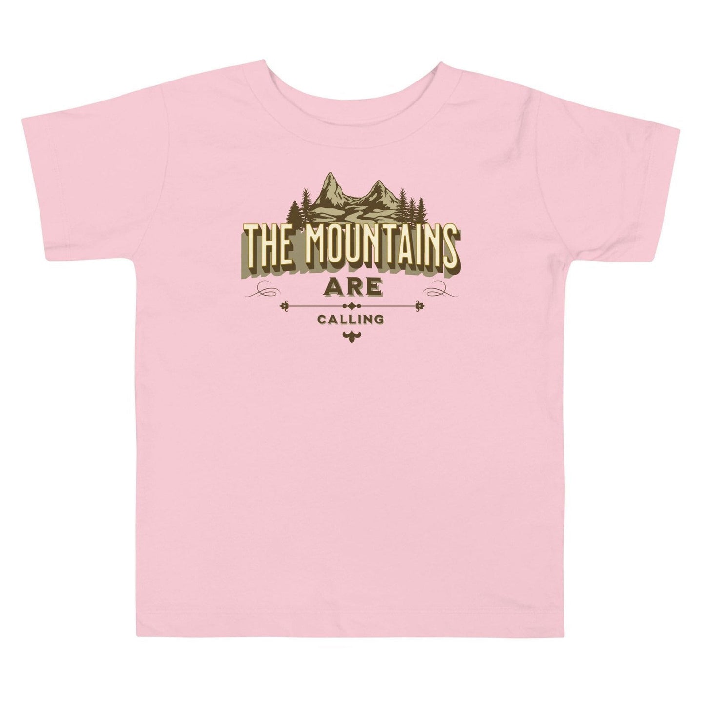 'The Mountains are Calling' Toddler Short Sleeve Tee T-Shirts