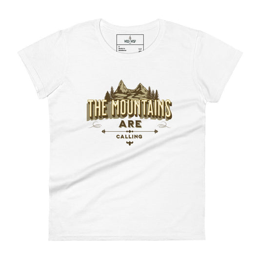 'The Mountains are Calling' Women's short sleeve t-shirt T-Shirts