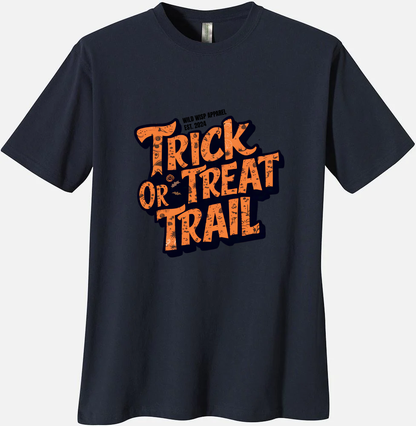 'Trick Or Treat Trail' Organic Unisex Crewneck T-shirt T-Shirts
