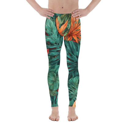 'Tropical Flora' Men's Leggings Leggings