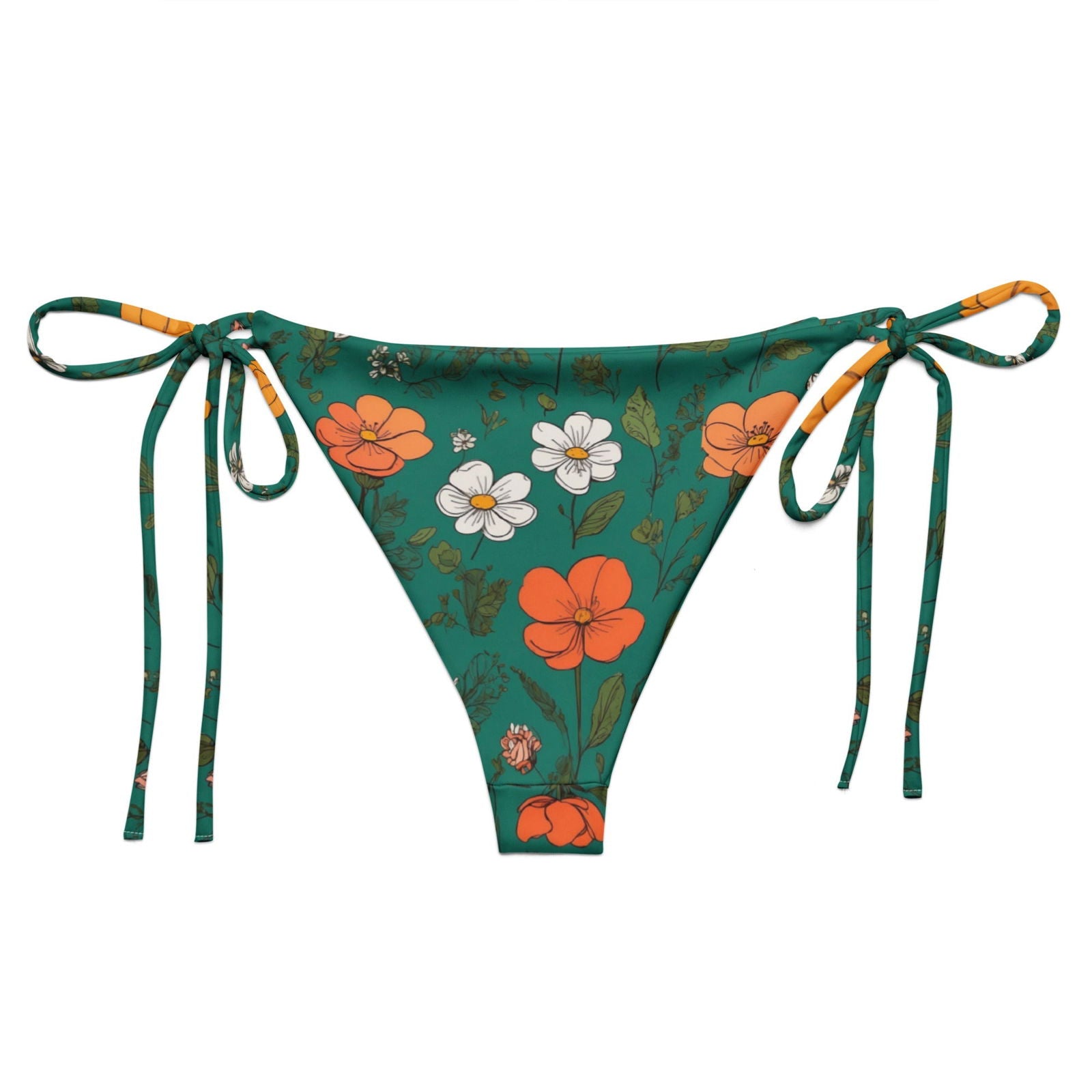 'Wildflowers' Recycled string bikini bottom Swimwear