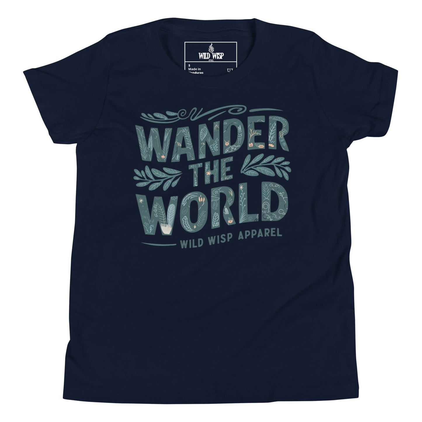'Wander The World' Youth Short Sleeve T-Shirt T-Shirts