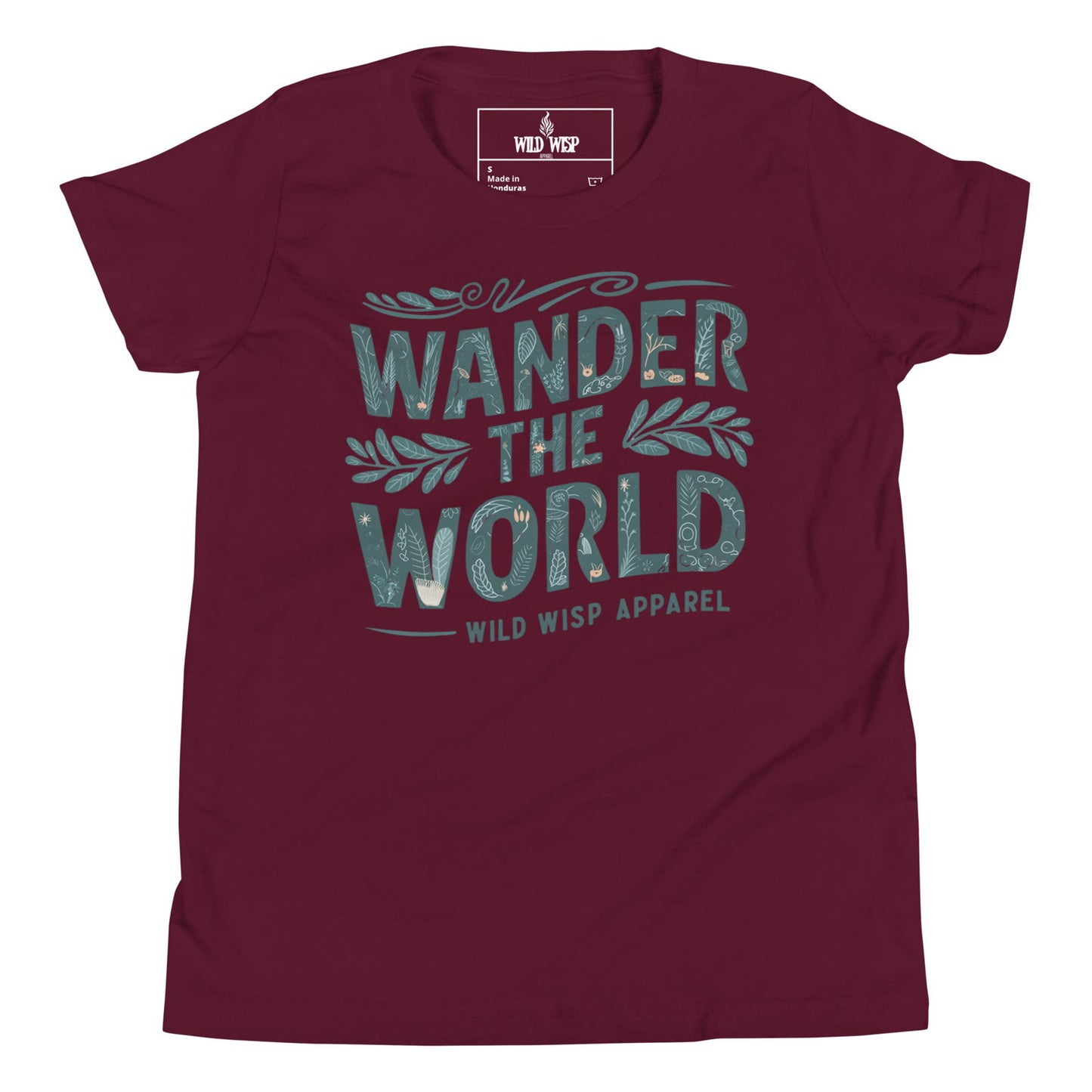 'Wander The World' Youth Short Sleeve T-Shirt T-Shirts