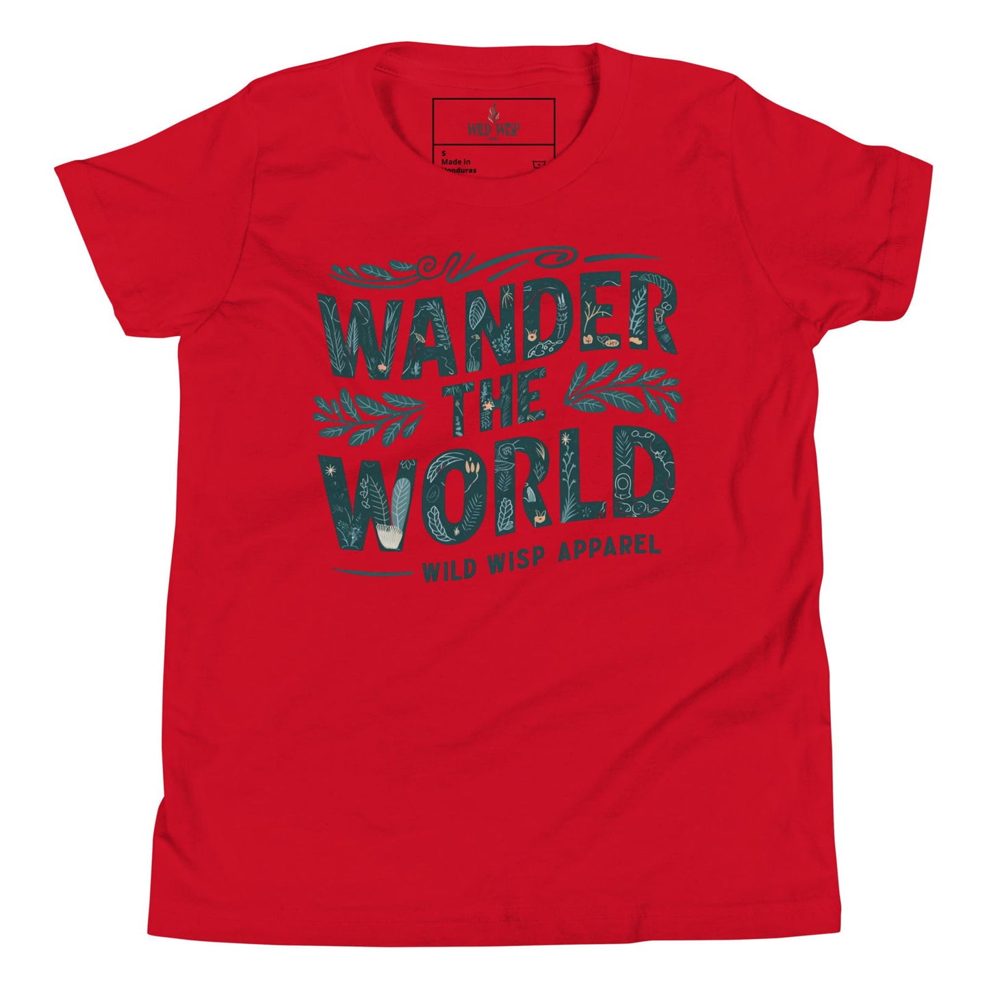 'Wander The World' Youth Short Sleeve T-Shirt T-Shirts