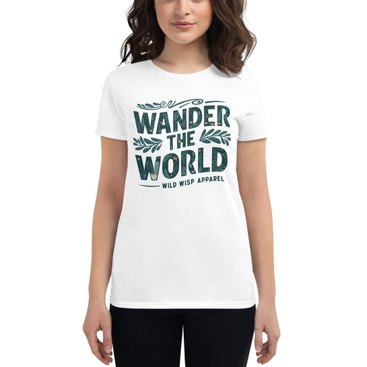 'Wander the World' Women's short sleeve t-shirt T-Shirts