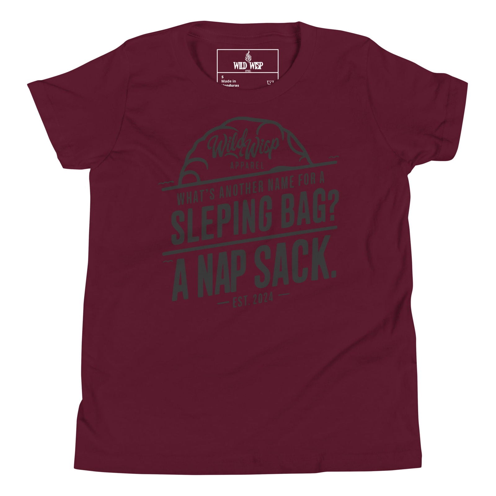 'Whats Another Name For a Sleeping Bag? A Nap Sack' Youth Short Sleeve T-Shirt T-Shirts