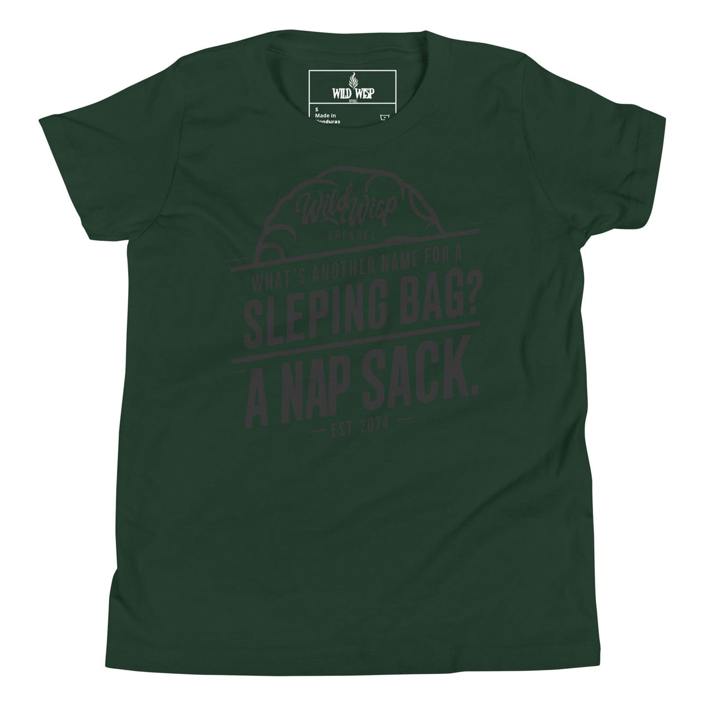 'Whats Another Name For a Sleeping Bag? A Nap Sack' Youth Short Sleeve T-Shirt T-Shirts
