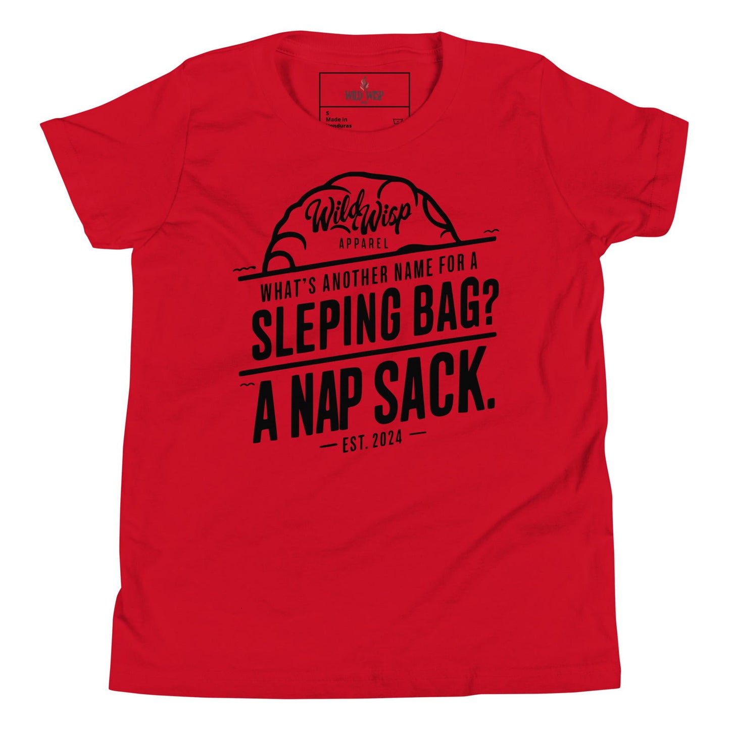 'Whats Another Name For a Sleeping Bag? A Nap Sack' Youth Short Sleeve T-Shirt T-Shirts