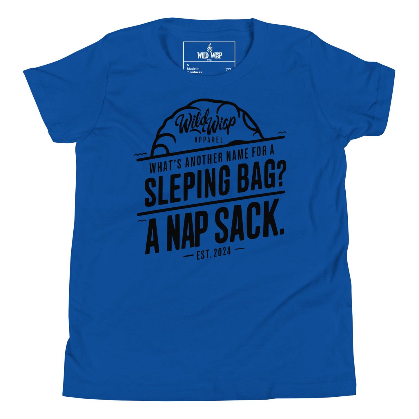 'Whats Another Name For a Sleeping Bag? A Nap Sack' Youth Short Sleeve T-Shirt T-Shirts