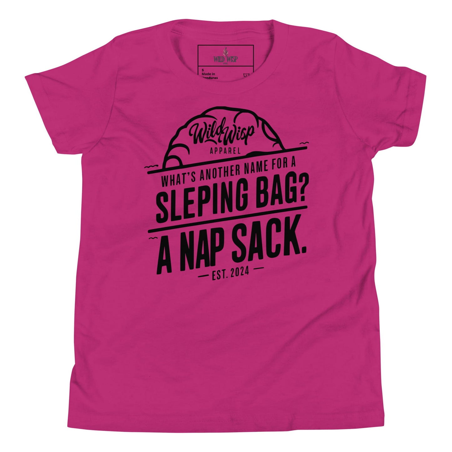 'Whats Another Name For a Sleeping Bag? A Nap Sack' Youth Short Sleeve T-Shirt T-Shirts