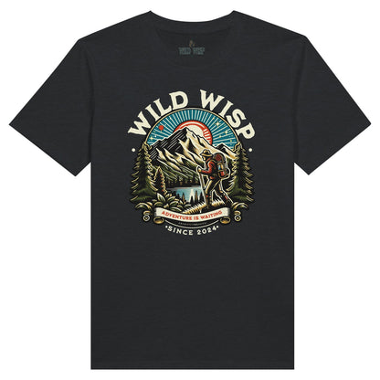 'Wild Wisp Adventure is Waiting' Organic Unisex Crewneck T-shirt T-Shirts