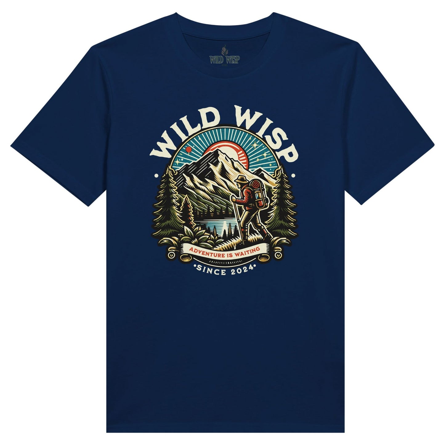 'Wild Wisp Adventure is Waiting' Organic Unisex Crewneck T-shirt T-Shirts