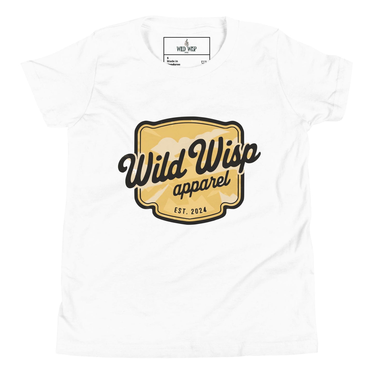 'Wild Wisp Apparel Badge' Youth Short Sleeve T-Shirt T-Shirts