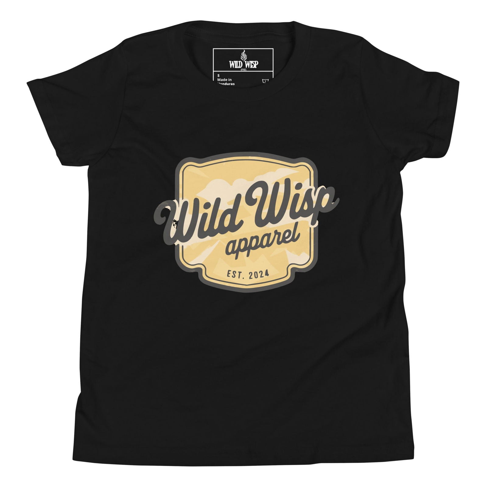 'Wild Wisp Apparel Badge' Youth Short Sleeve T-Shirt T-Shirts