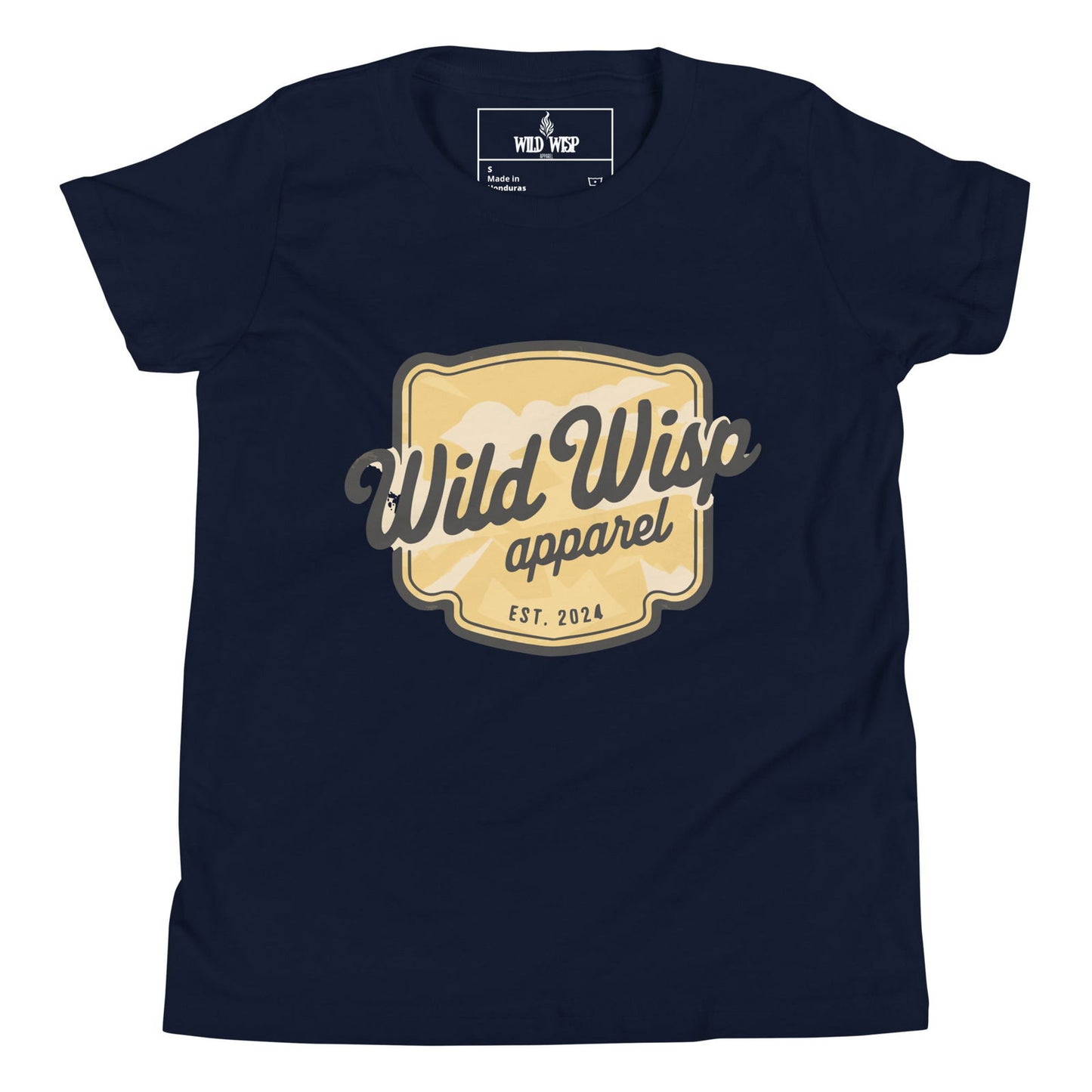 'Wild Wisp Apparel Badge' Youth Short Sleeve T-Shirt T-Shirts