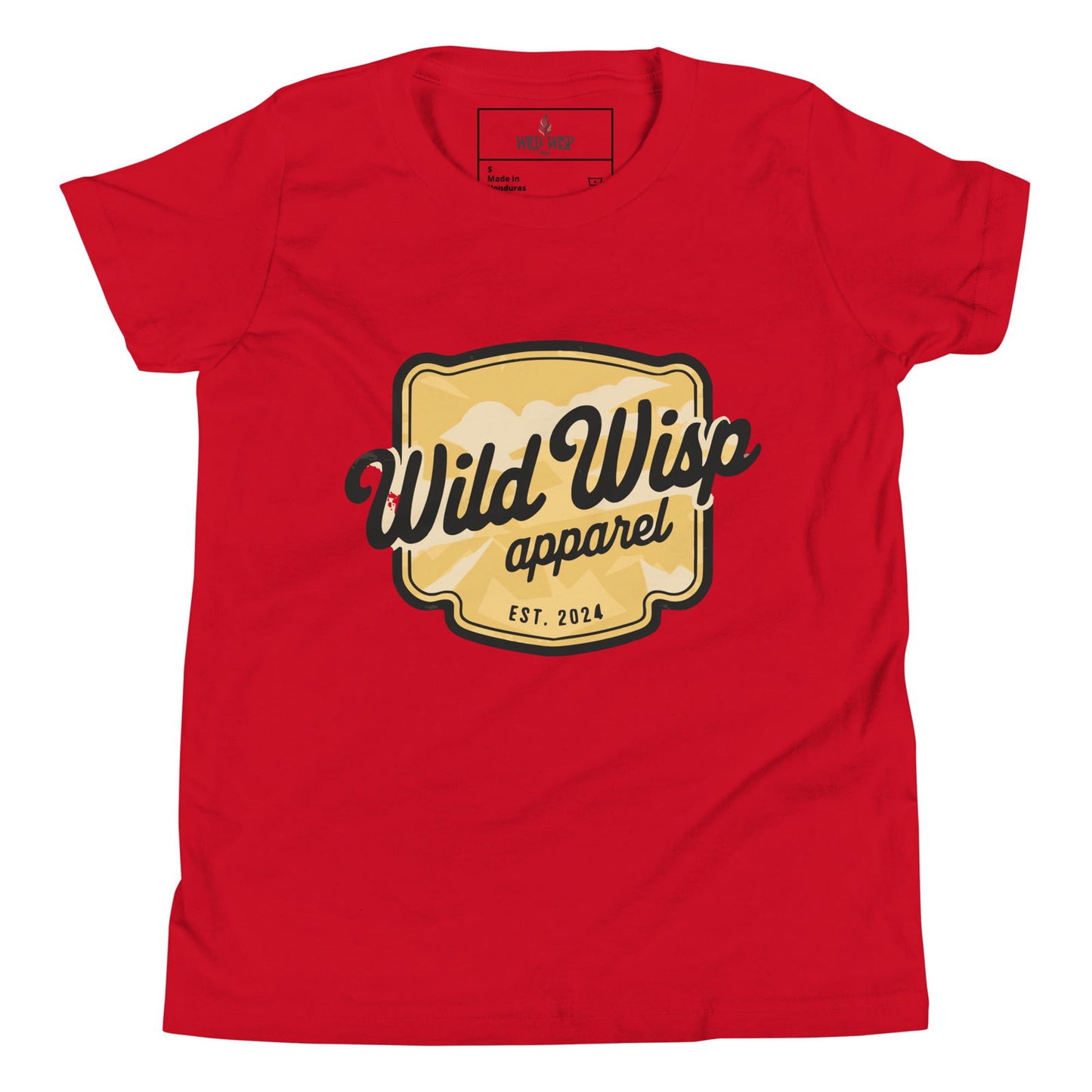 'Wild Wisp Apparel Badge' Youth Short Sleeve T-Shirt T-Shirts