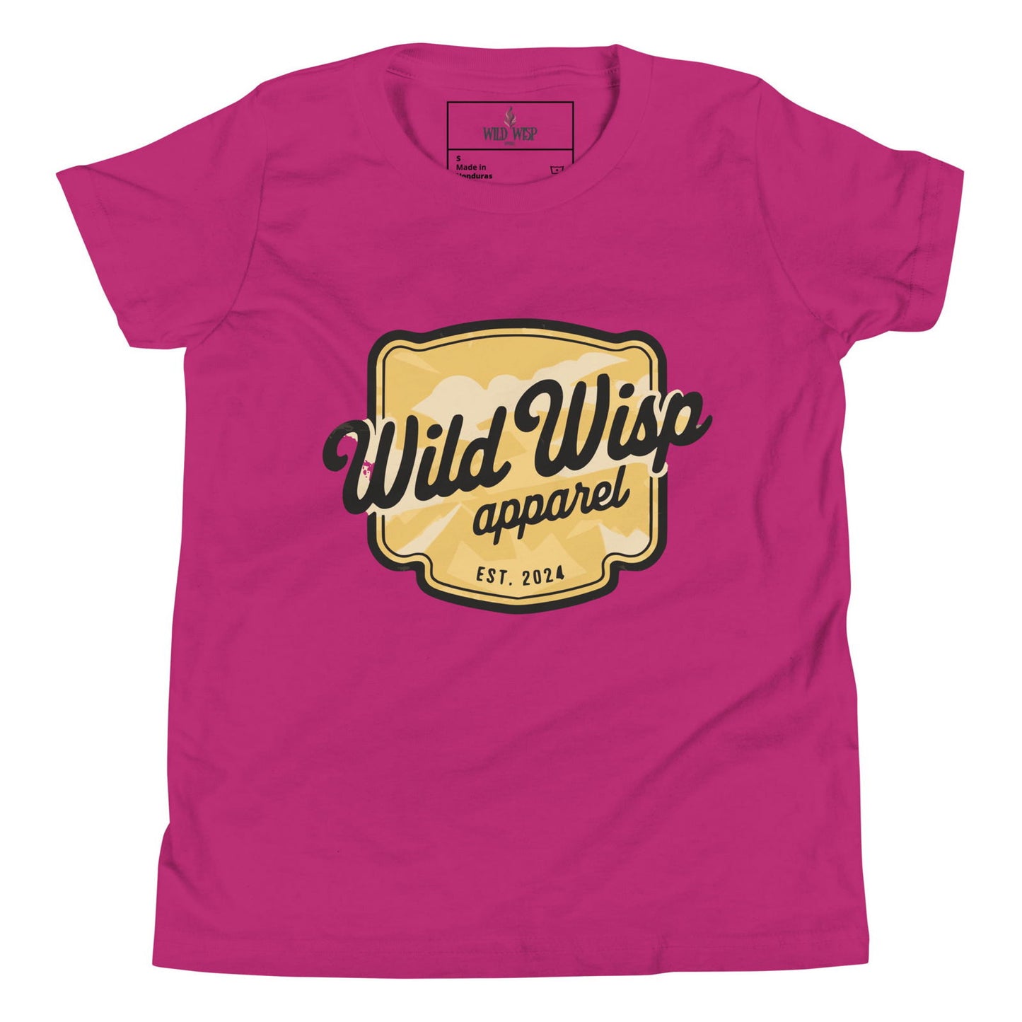 'Wild Wisp Apparel Badge' Youth Short Sleeve T-Shirt T-Shirts
