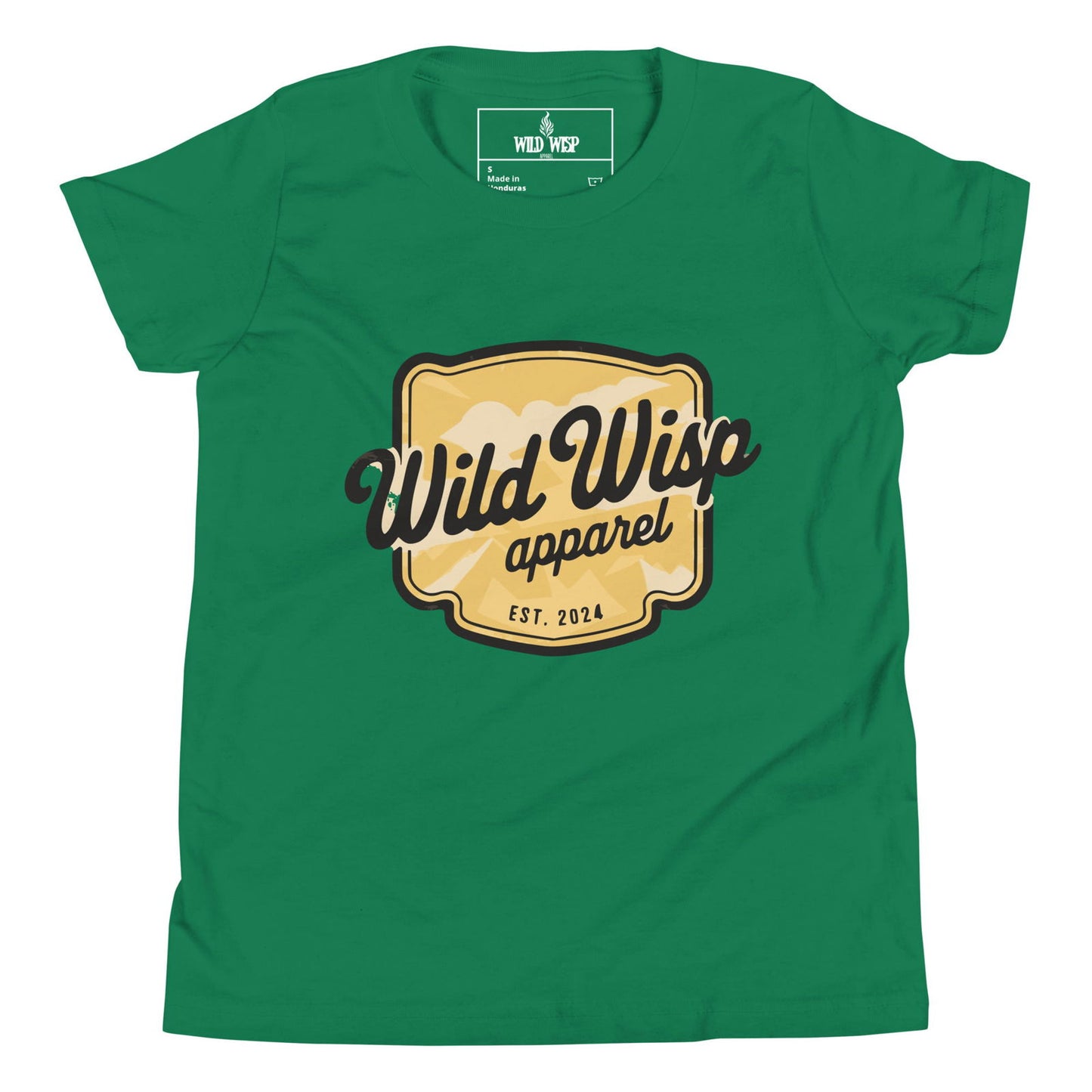 'Wild Wisp Apparel Badge' Youth Short Sleeve T-Shirt T-Shirts