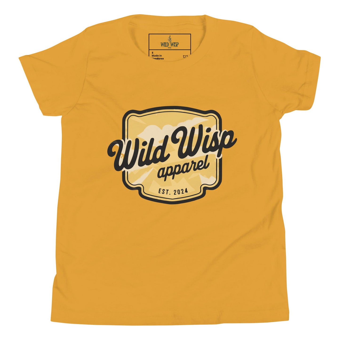 'Wild Wisp Apparel Badge' Youth Short Sleeve T-Shirt T-Shirts