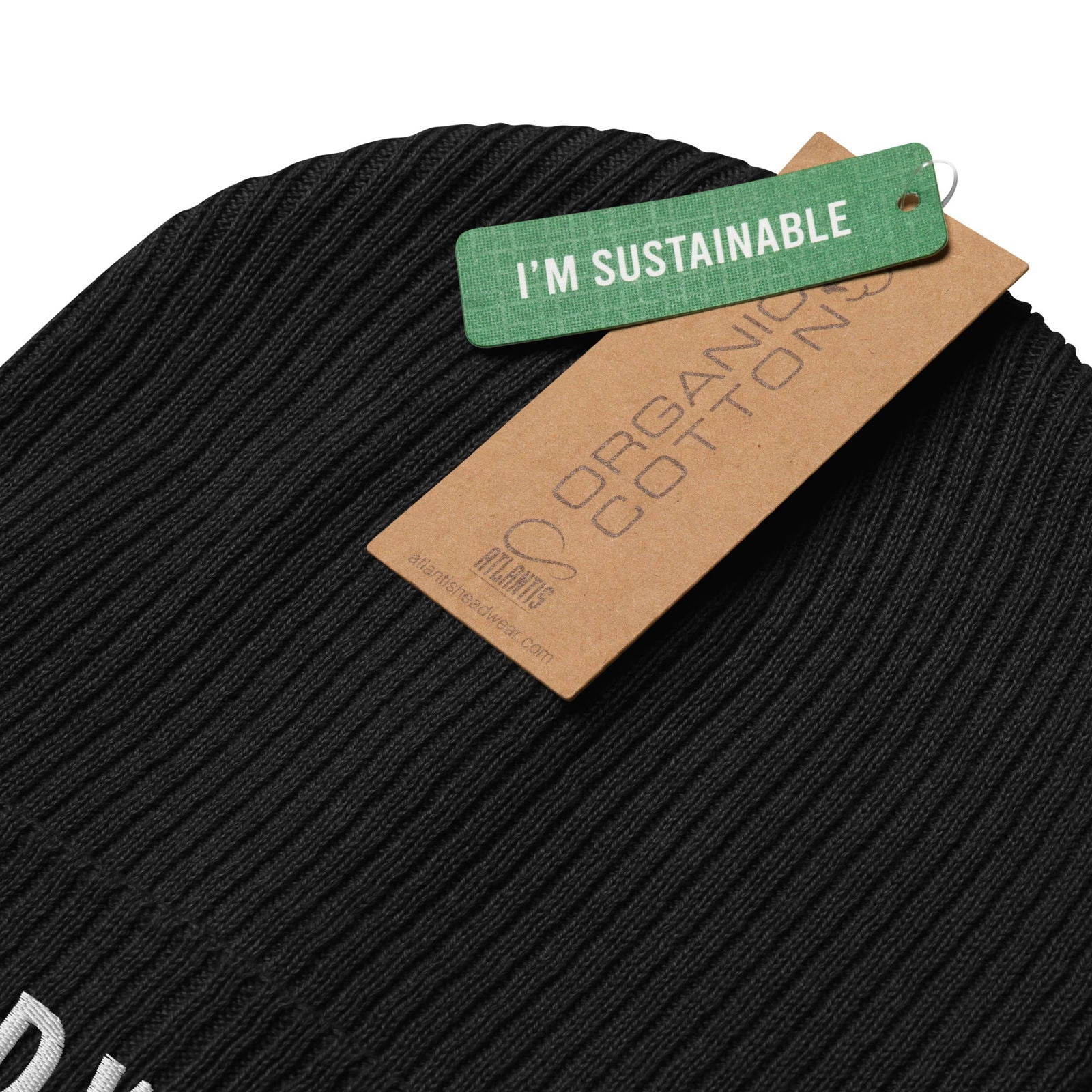 'Wild Wisp Apparel Bold' Organic ribbed beanie Hats