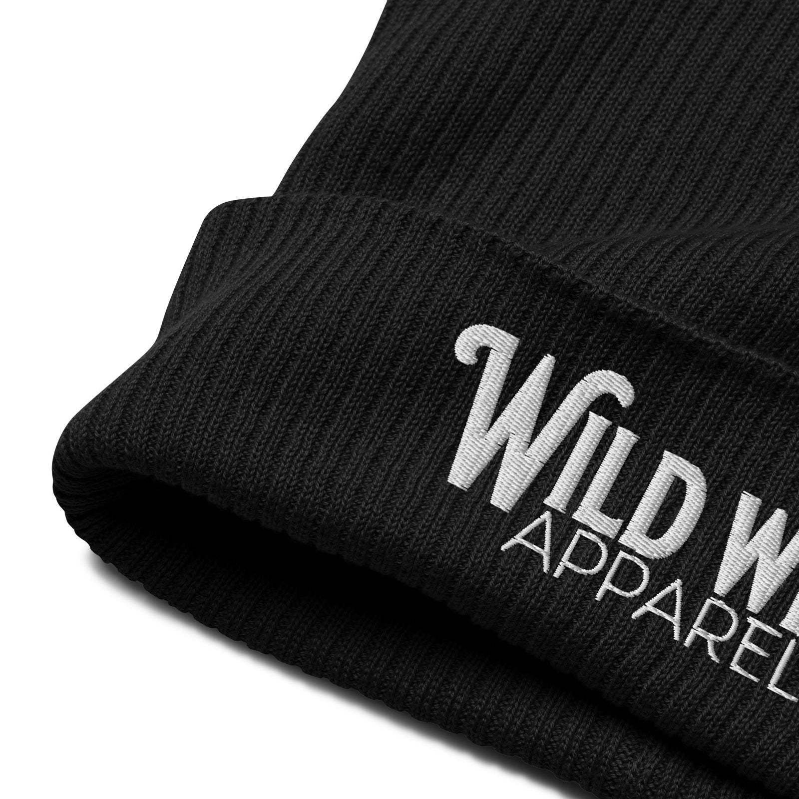 'Wild Wisp Apparel Bold' Organic ribbed beanie Hats