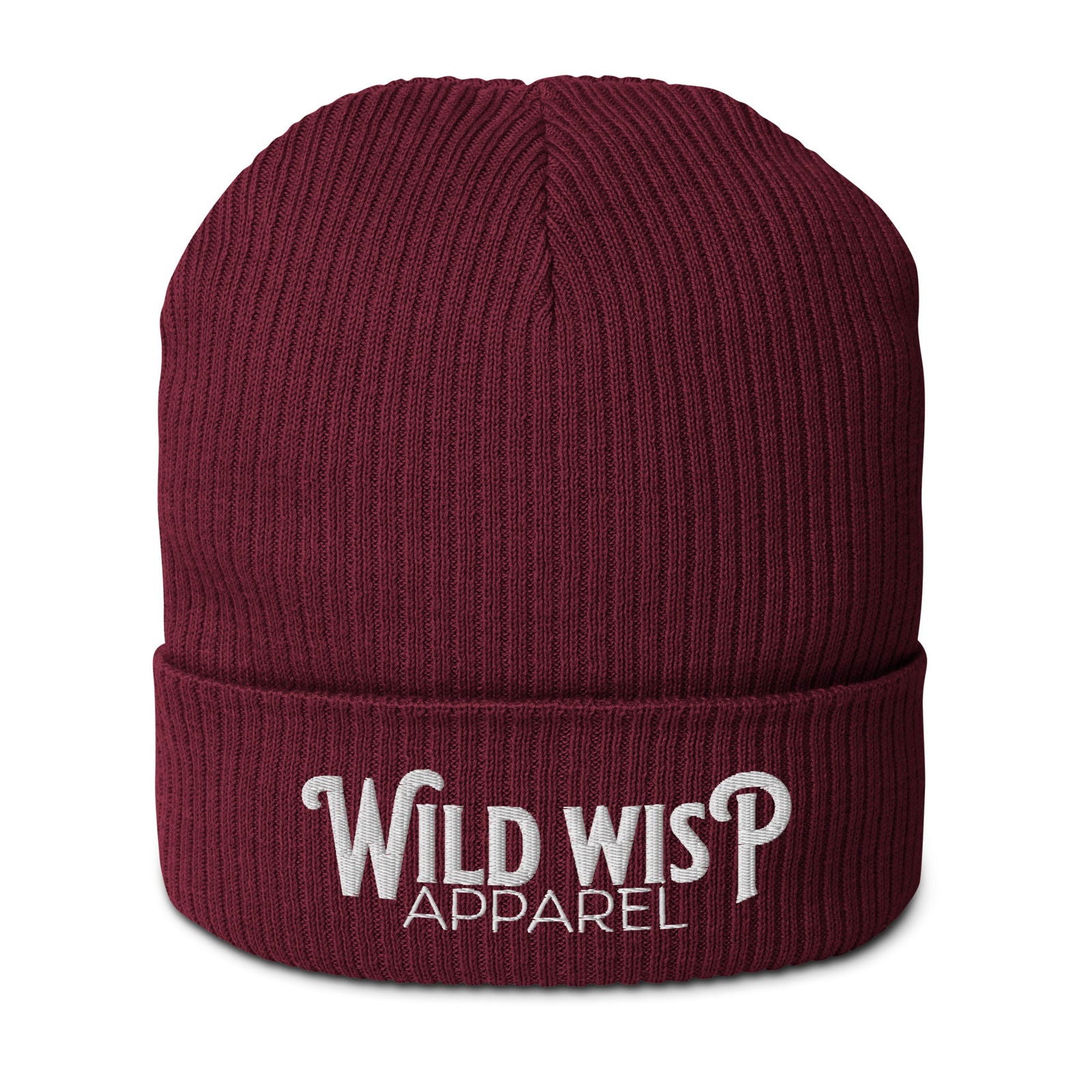 'Wild Wisp Apparel Bold' Organic ribbed beanie Hats