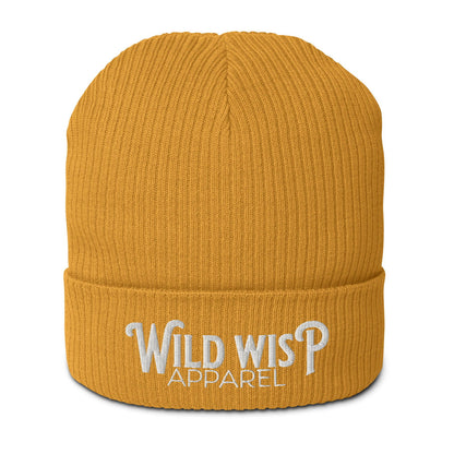 'Wild Wisp Apparel Bold' Organic ribbed beanie Hats