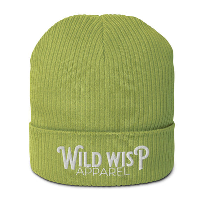 'Wild Wisp Apparel Bold' Organic ribbed beanie Hats