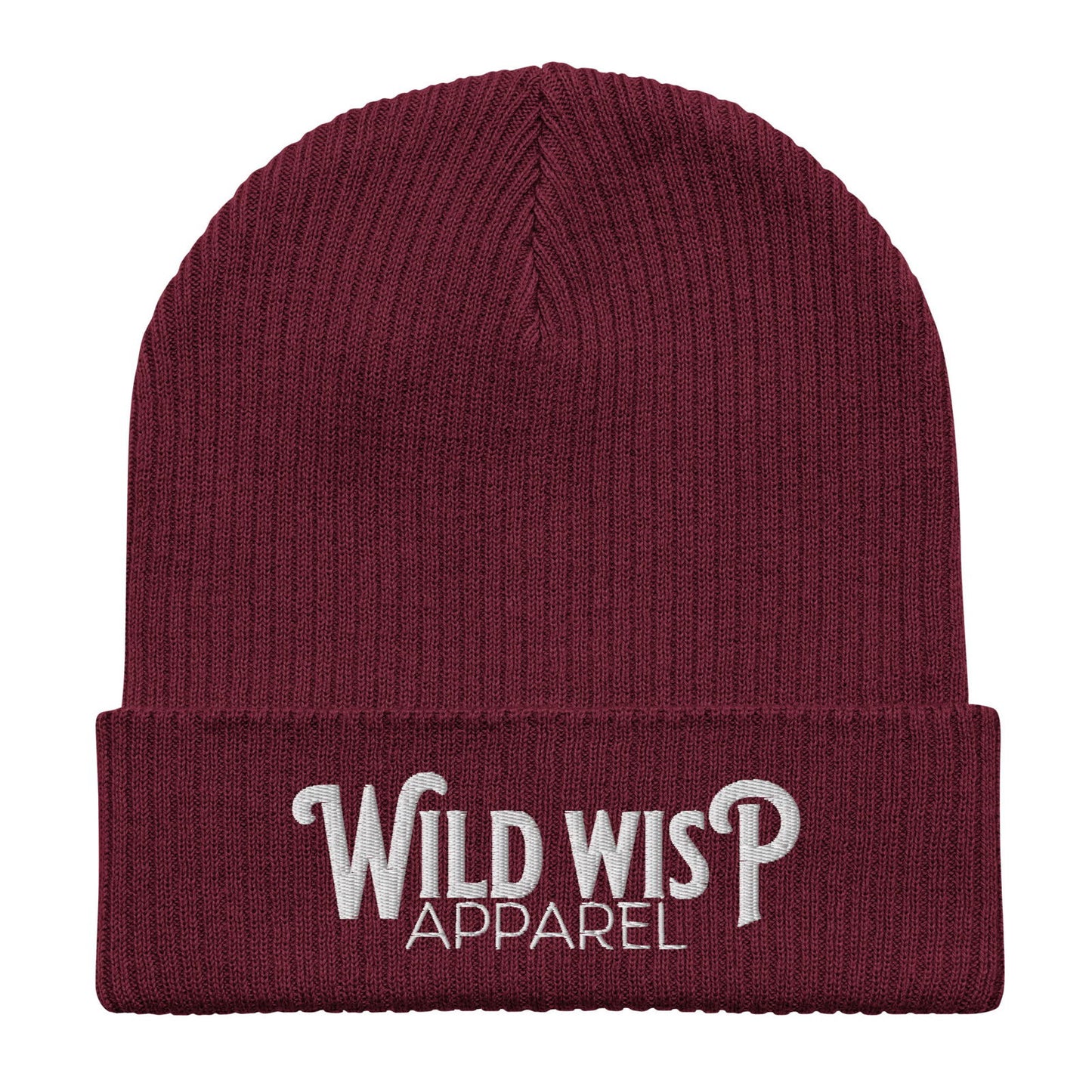 'Wild Wisp Apparel Bold' Organic ribbed beanie Hats