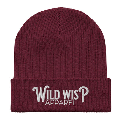'Wild Wisp Apparel Bold' Organic ribbed beanie Hats