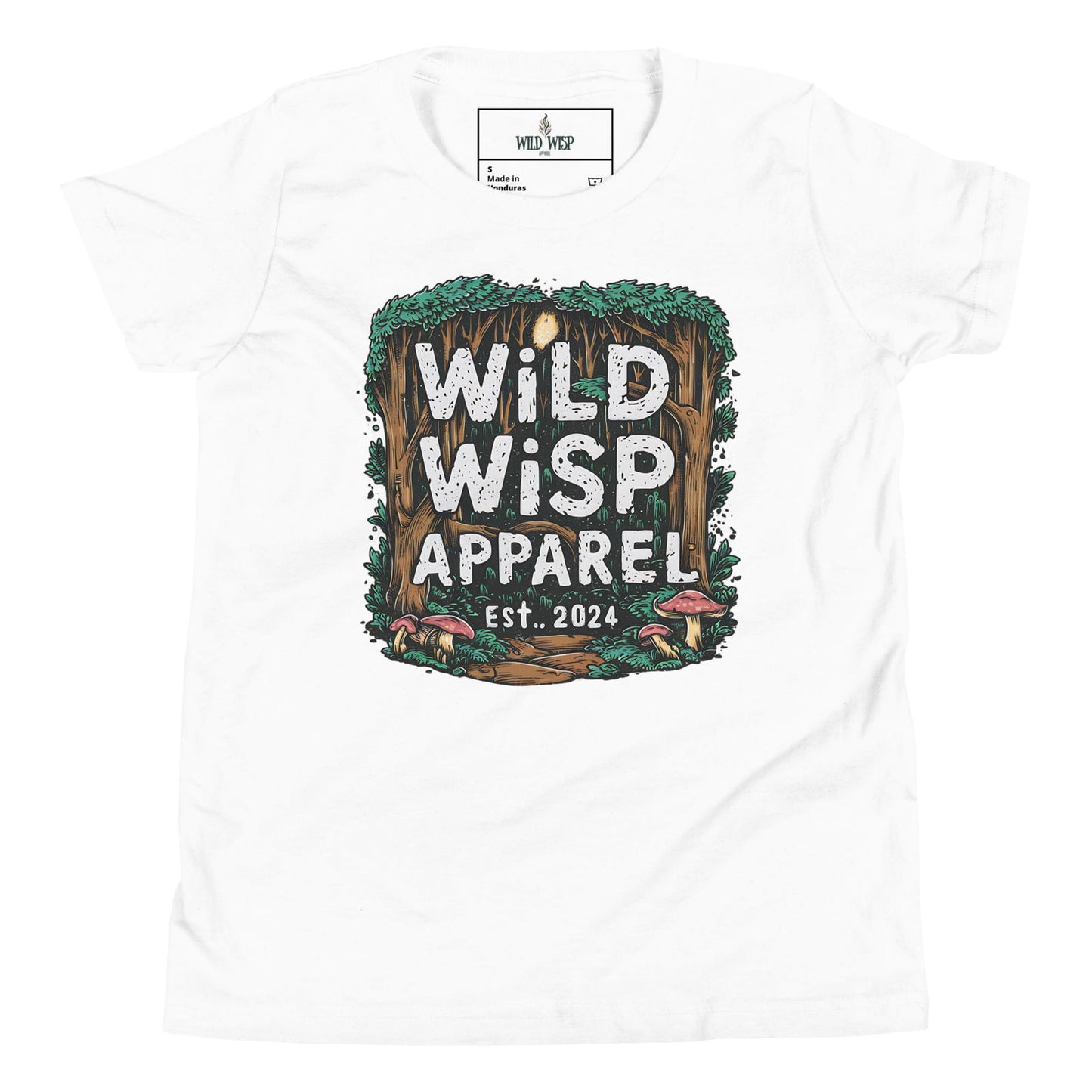'Wild Wisp Apparel Forest Path' Youth Short Sleeve T-Shirt T-Shirts