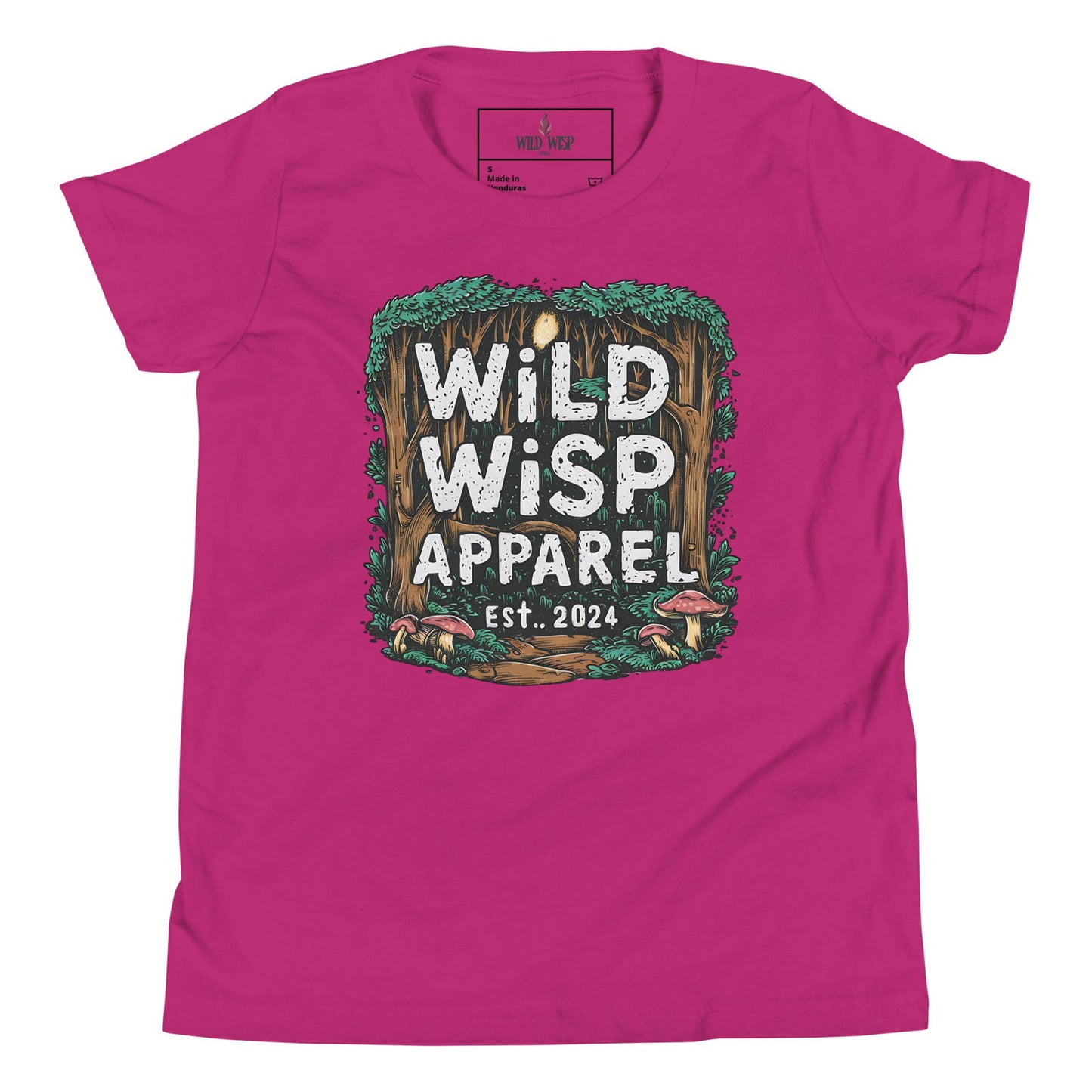 'Wild Wisp Apparel Forest Path' Youth Short Sleeve T-Shirt T-Shirts