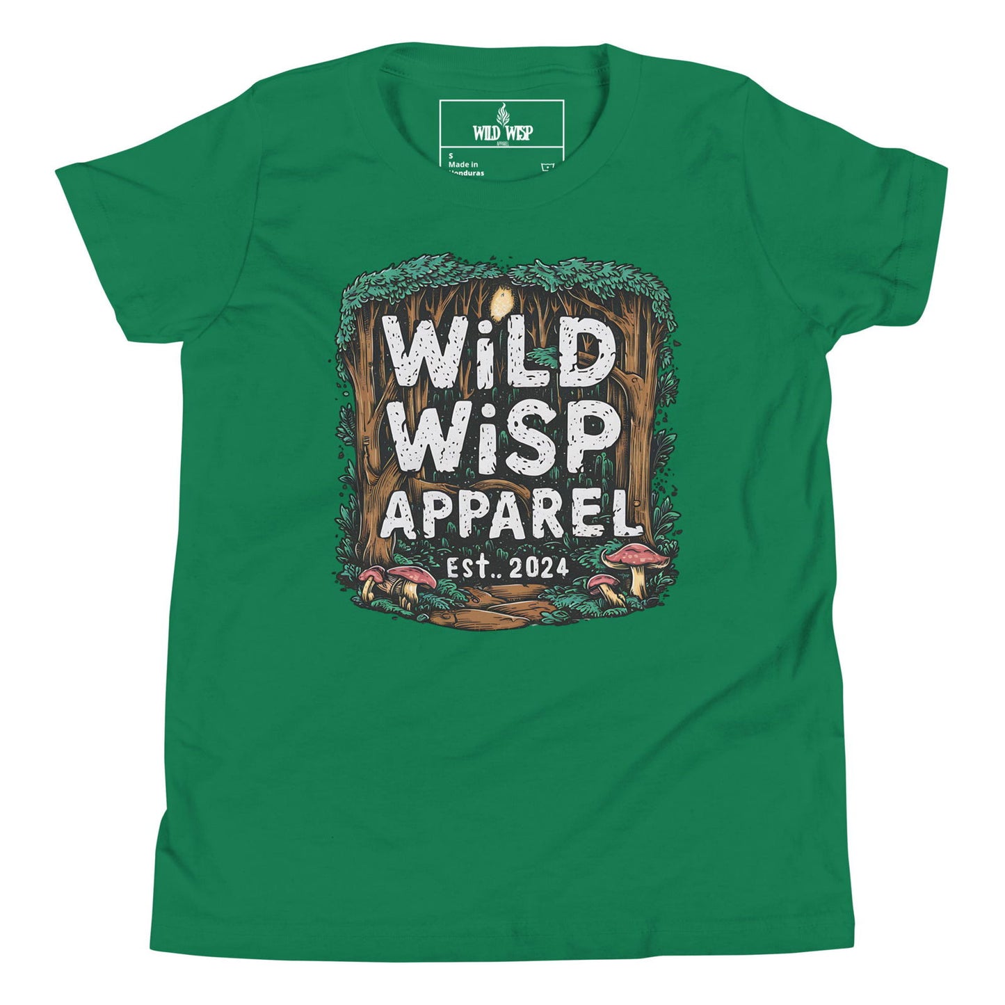 'Wild Wisp Apparel Forest Path' Youth Short Sleeve T-Shirt T-Shirts