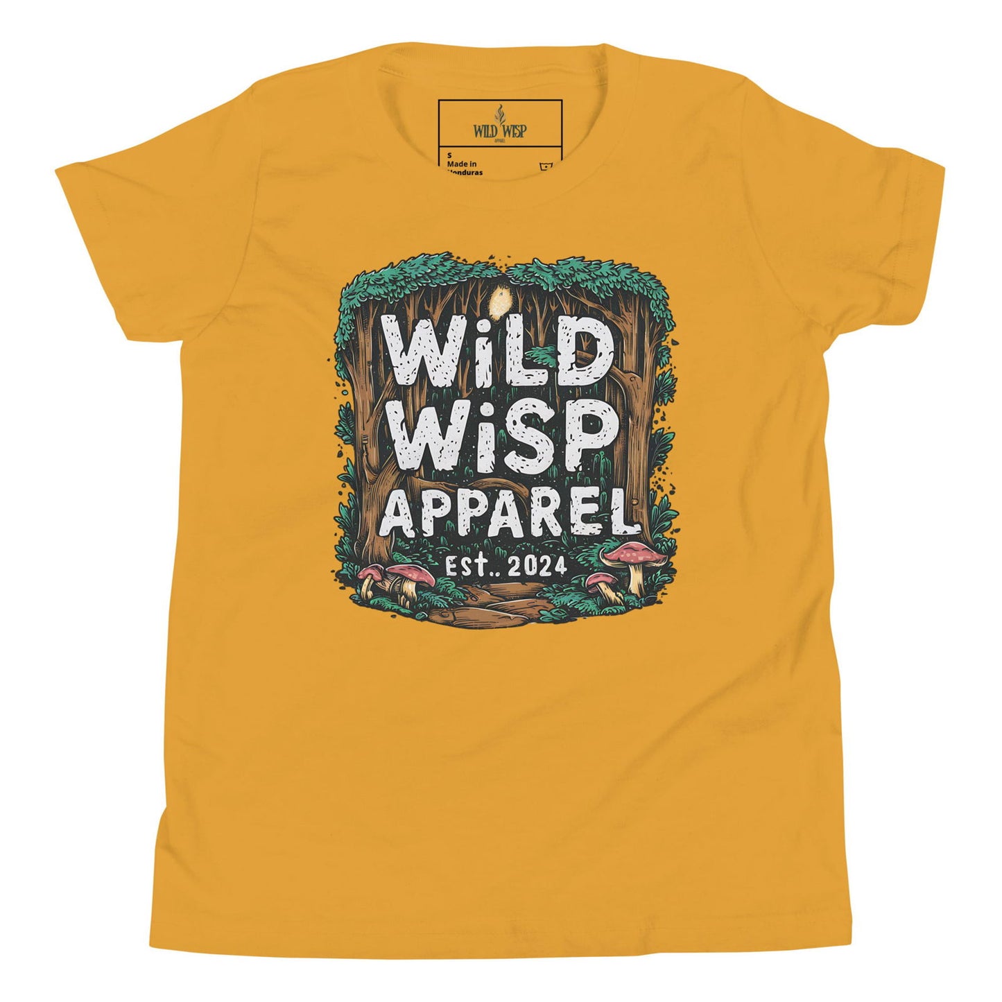 'Wild Wisp Apparel Forest Path' Youth Short Sleeve T-Shirt T-Shirts