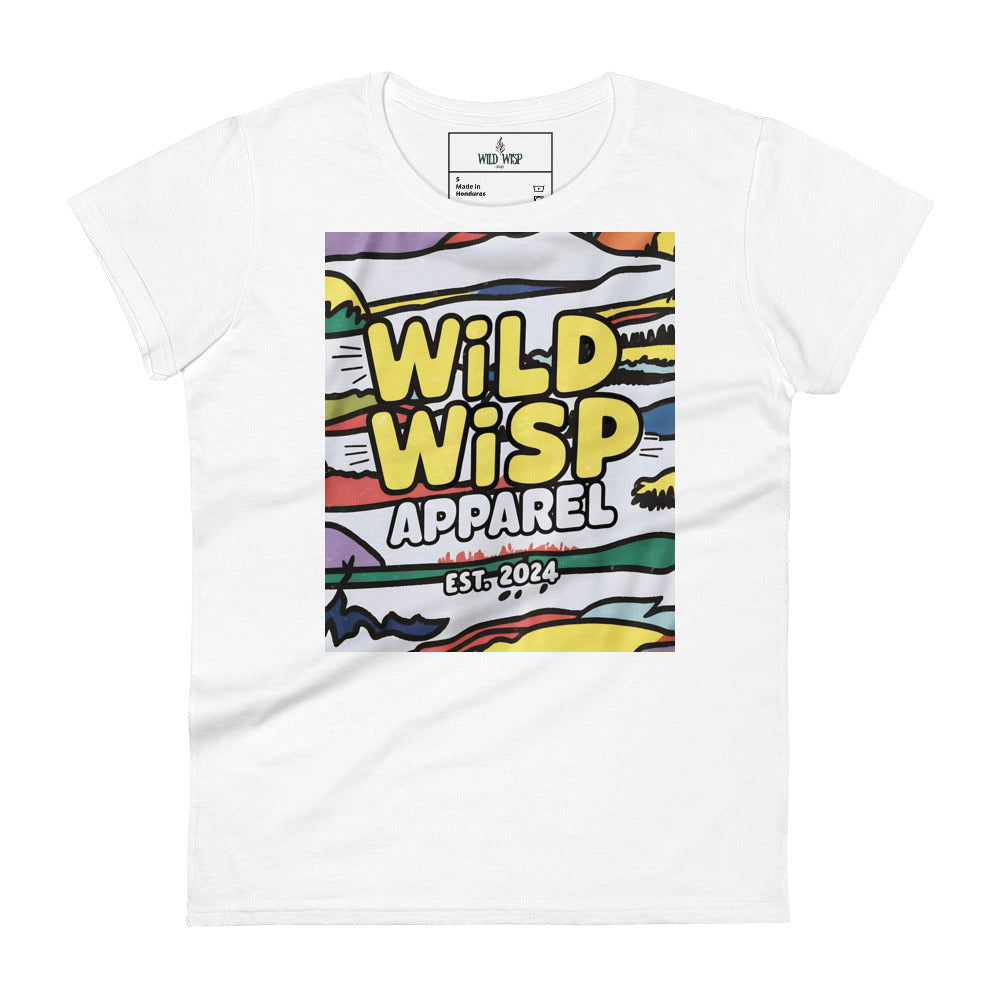 'Wild Wisp Apparel Retro Sky' Women's short sleeve t-shirt T-Shirts